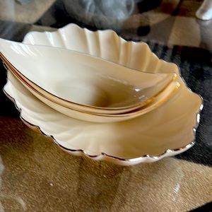 Candy Dishes with Gold Trim